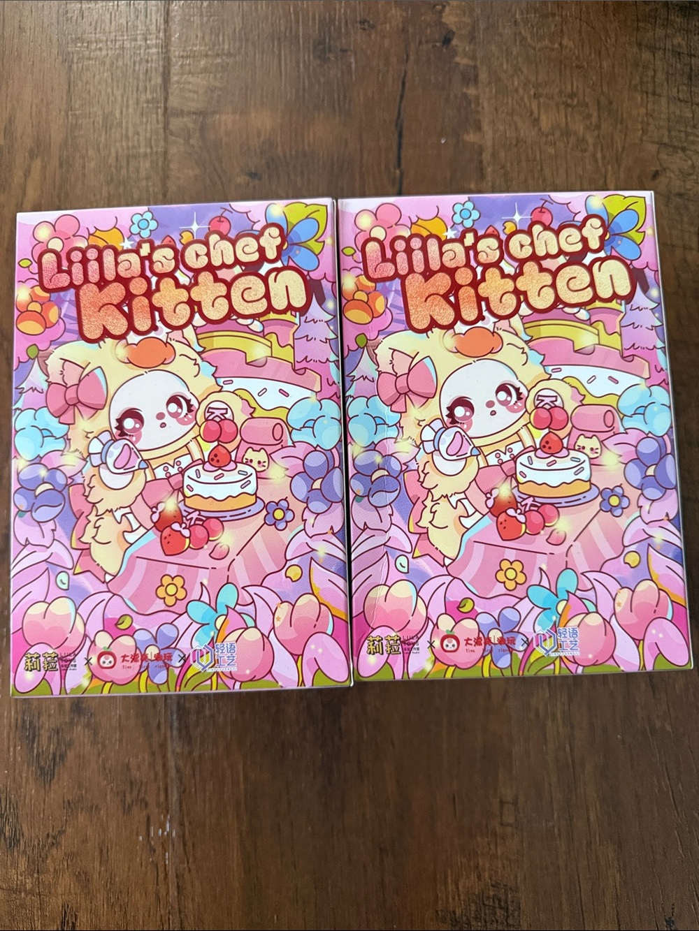 Lilla's Chef Kitten Cute Pink Illustrated Sticker/Notebook Set